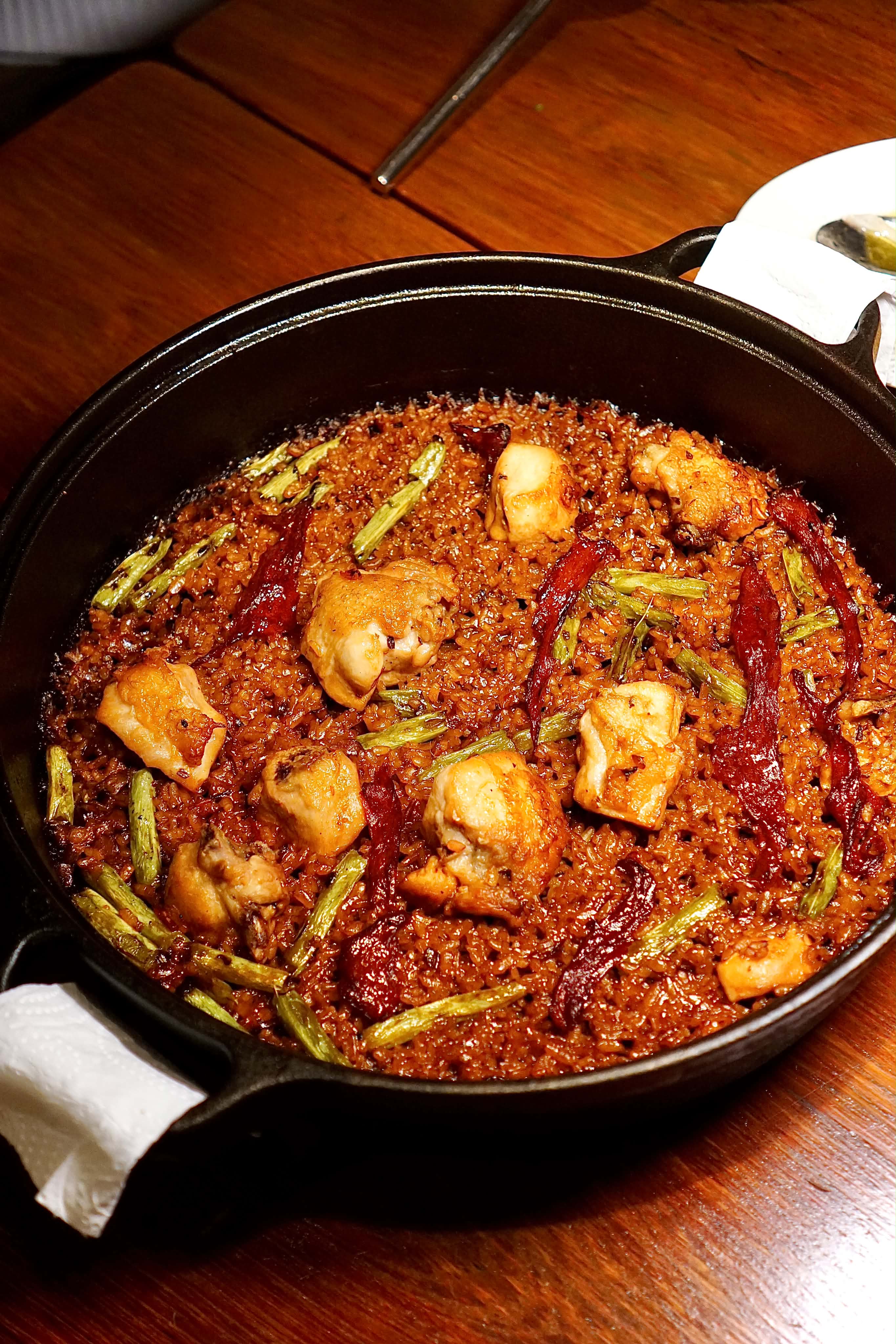 Paella Rice with Roasted Yellow Chicken