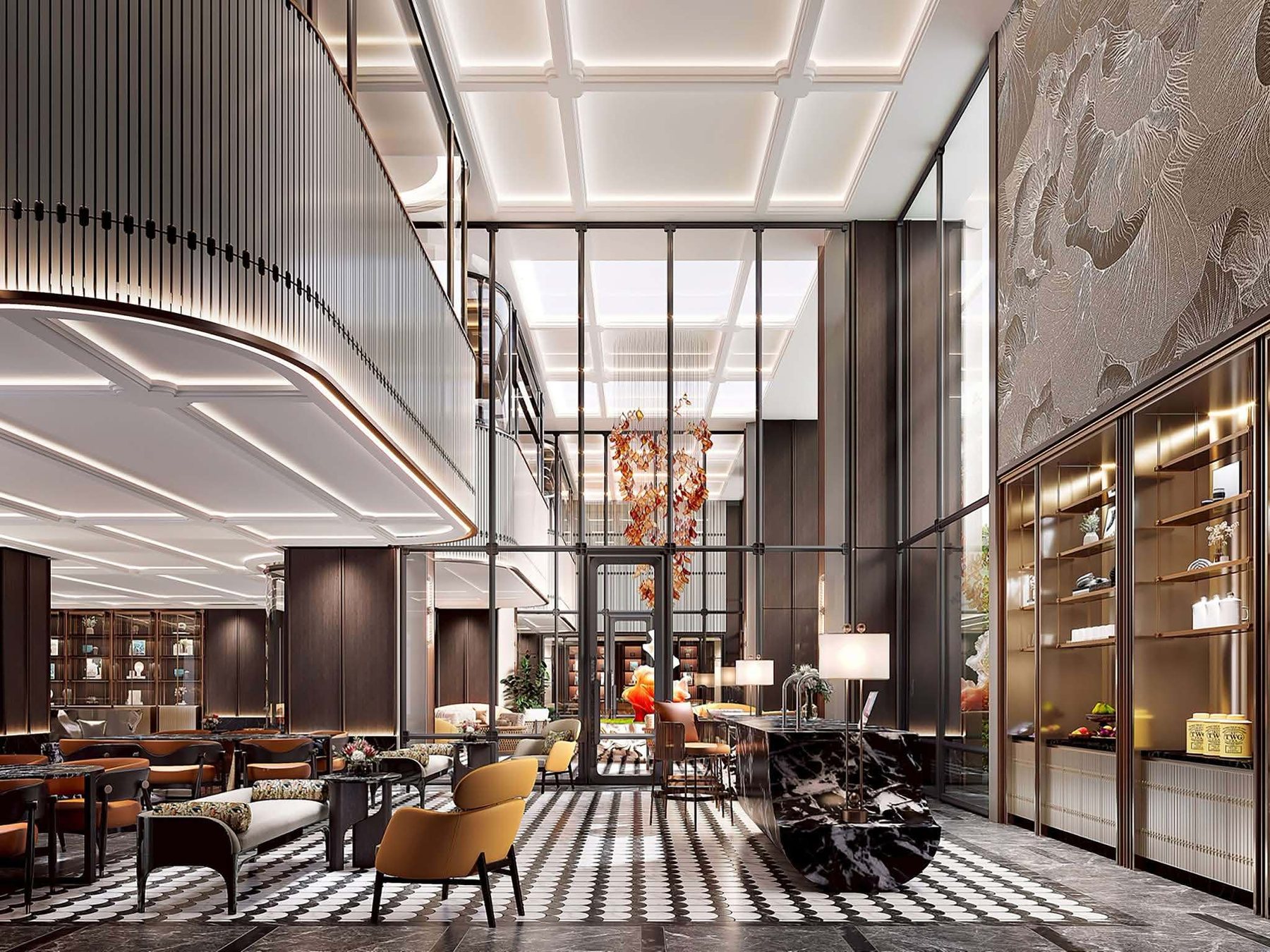 Luxury interior at Fairmont Bangkok Sukhumvit