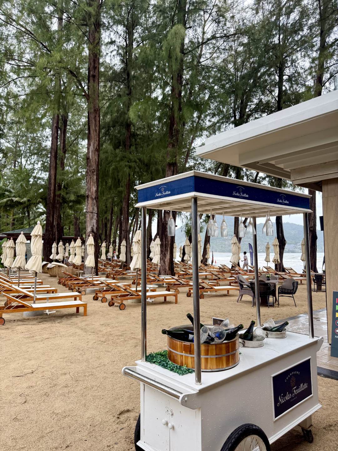 Beachfront refreshment cart at InterContinental Phuket Resort Kamala Beach
