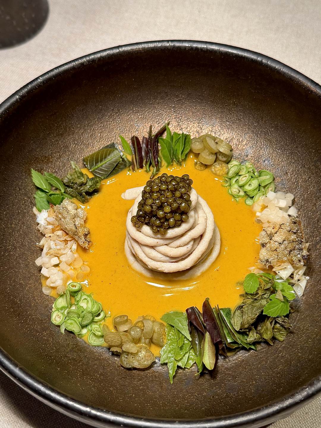 Fine dining course at hom Restaurant Phuket