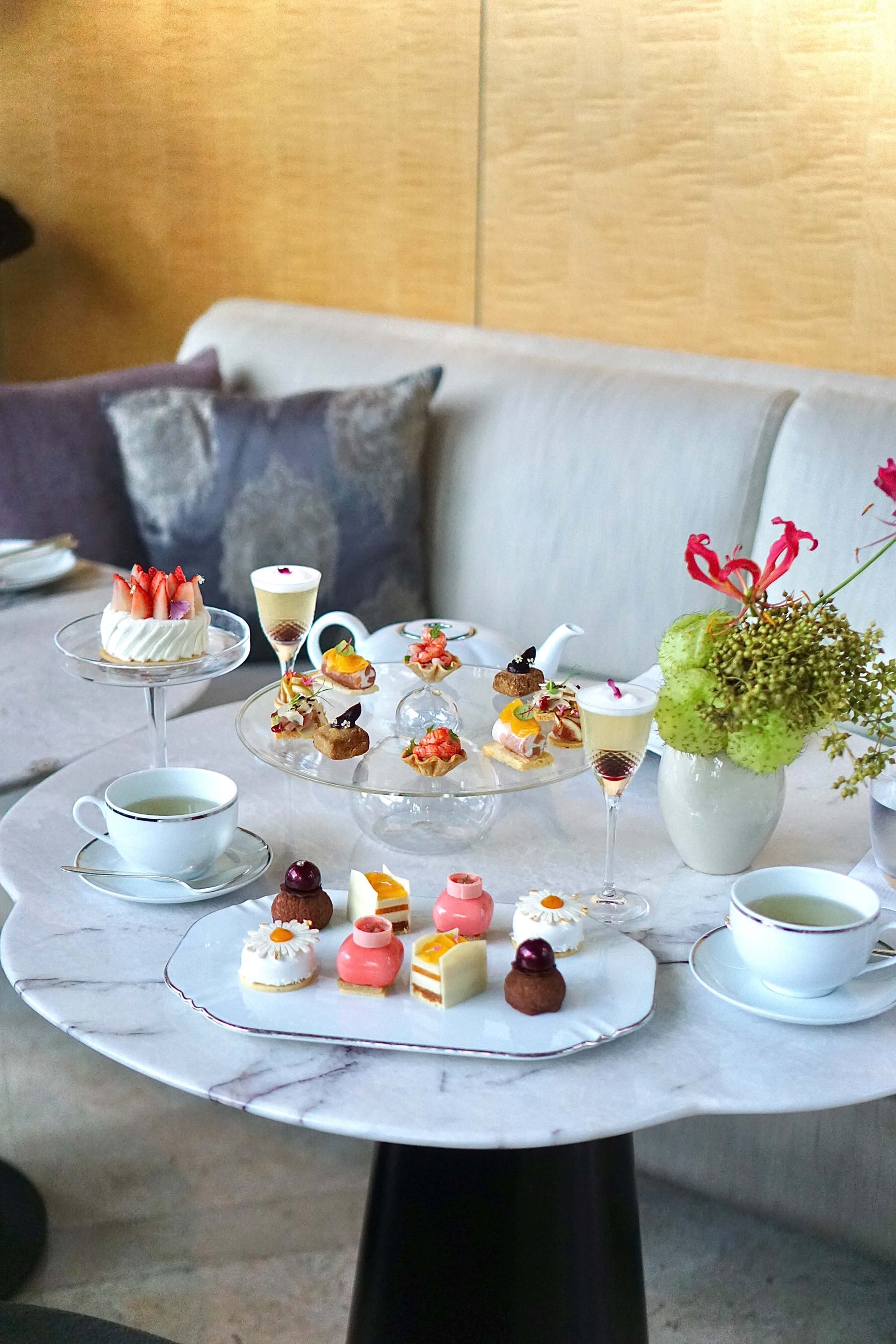 Summer Reverie Afternoon Tea set at The Living Room Park Hyatt Bangkok